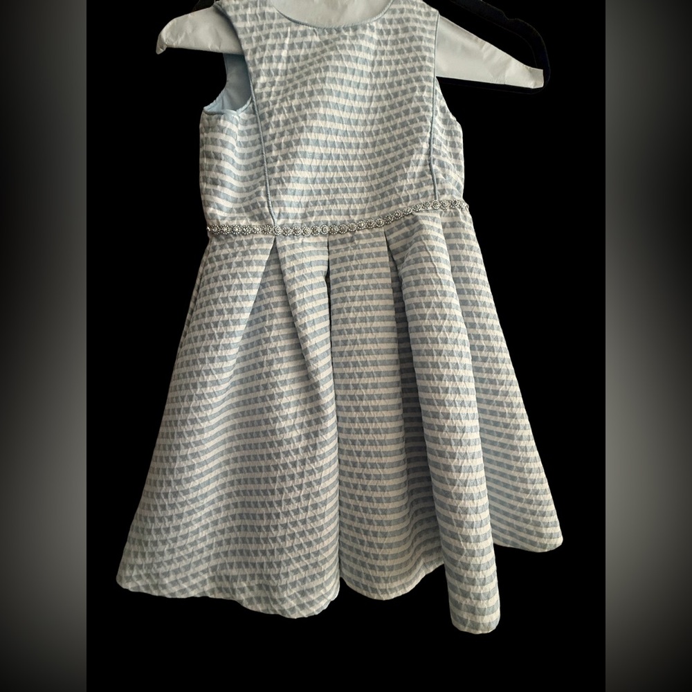 Pippa & Julie Silver Patterned Kids Dress